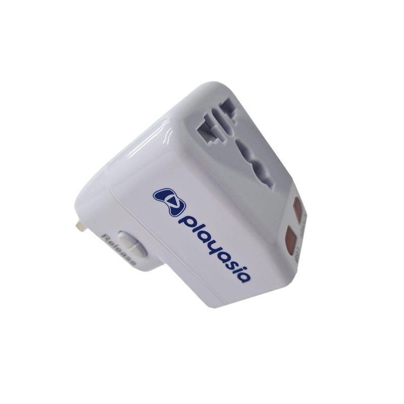 Playasia USB Travel Power Adapter (US/EU/UK/AU plug) image 1