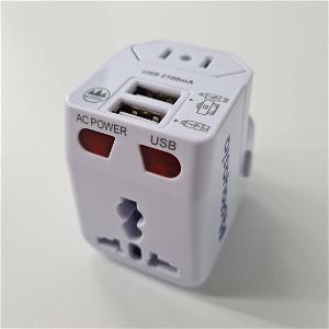Playasia USB Travel Power Adapter (US/EU/UK/AU plug)