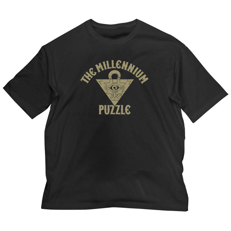 Yu-Gi-Oh! Duel Monsters - Millennium Puzzle Big Silhouette T-shirt Black (XL Size) image 1