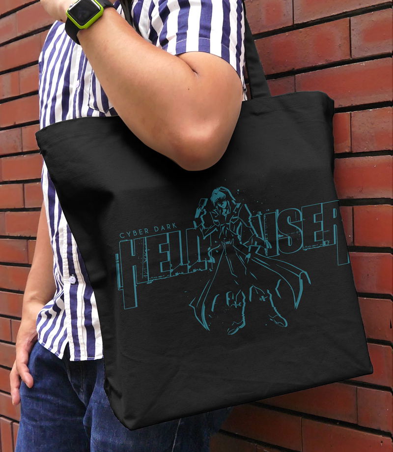 Yu-Gi-Oh! Duel Monsters GX - Hell Kaiser Ryo Large Tote Bag Black image 2