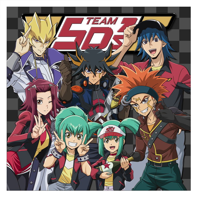 Yu-Gi-Oh! 5D's - Team 5D's Cushion Cover image 1