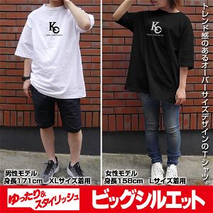 Yu-Gi-Oh! Duel Monsters - Kaiba Corporation Big Silhouette T-shirt White (XL Size)