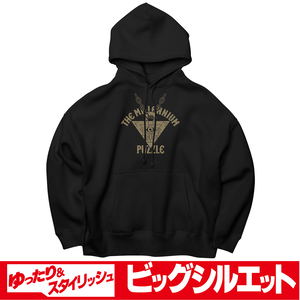 Yu-Gi-Oh! Duel Monsters - Millennium Puzzle Big Silhouette Pullover Hoodie Black (L Size)_