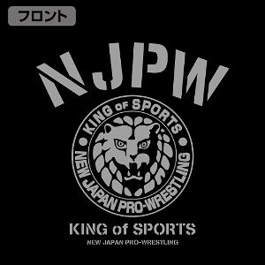 New Japan Pro-Wrestling: Lion Mark Big Silhouette Pullover Hoodie Black (XL Size)