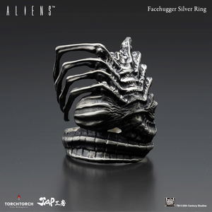 Alien - Face Hugger Silver Ring (Size 16)_