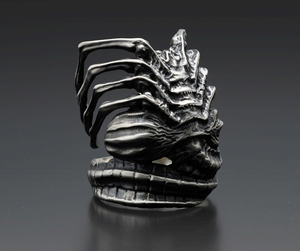 Alien - Face Hugger Silver Ring (Size 16)_