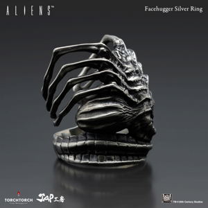 Alien - Face Hugger Silver Ring (Size 16)_