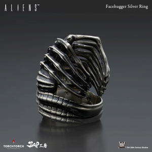 Alien - Face Hugger Silver Ring (Size 16)_