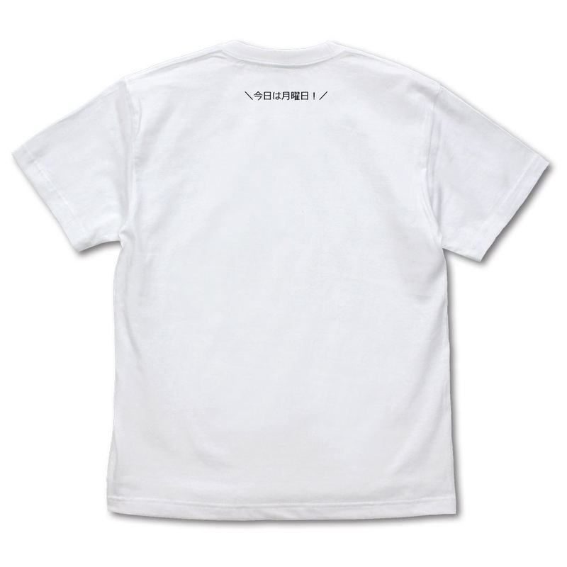 Machikado Mazoku - Sliding Monday T-shirt White (L Size) image 2