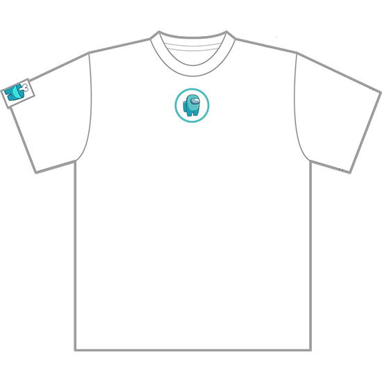 Among Us - Nendoroid Plus T-shirt Crewmate Cyan (L Size) image 1