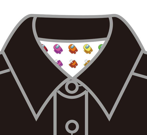 Among Us - Nendoroid Plus Work Shirt Crewmate Black (L Size) image 3