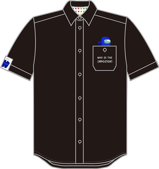 Among Us - Nendoroid Plus Work Shirt Crewmate Blue (L Size) image 1