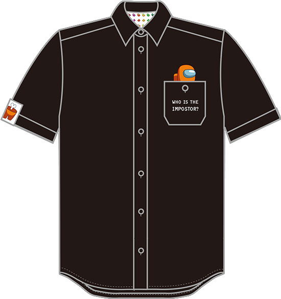 Among Us - Nendoroid Plus Work Shirt Crewmate Orange (L Size) image 1