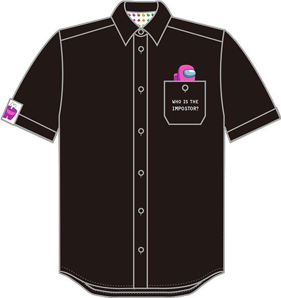 Among Us - Nendoroid Plus Work Shirt Crewmate Pink (L Size) image 1