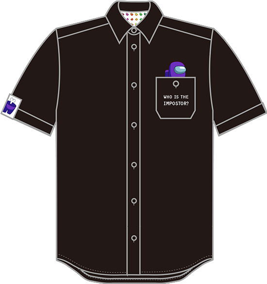 Among Us - Nendoroid Plus Work Shirt Crewmate Purple (L Size) image 1