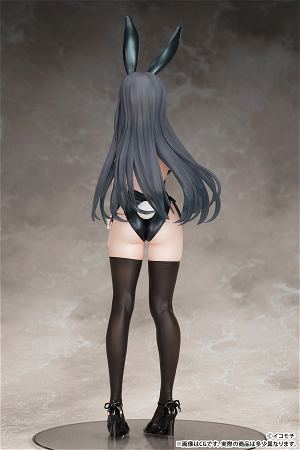 Icomochi Original Illustration 1/7 Scale Pre-Painted Figure: Black Bunny Kouhai-chan Mask Ver.
