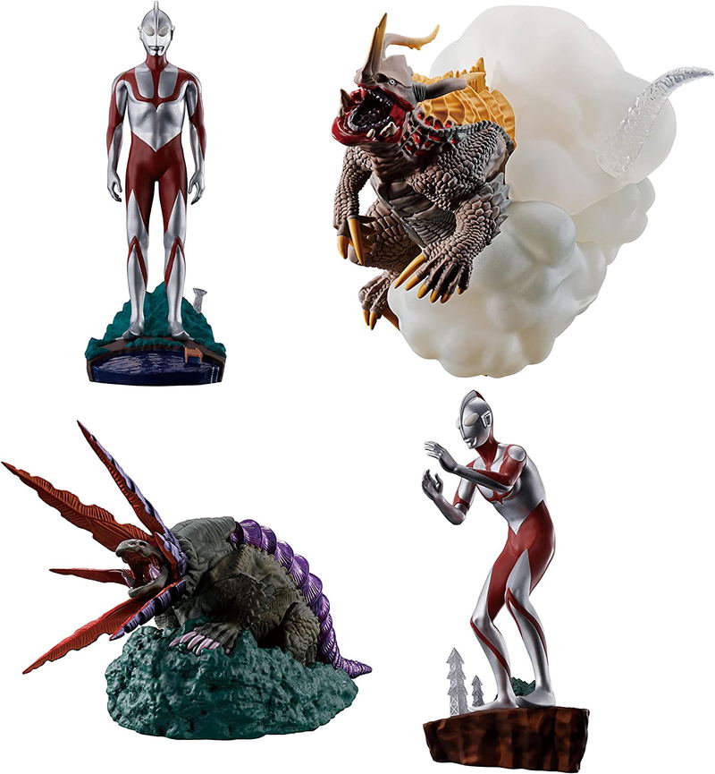 Shin Ultraman Petitrama Series: Kuusou Tokusatsu Diorama (Set of 4 Pieces) image 1