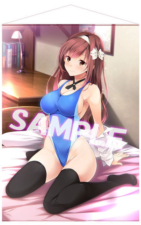 Toriko no Kizuna A1 Wall Scroll: Hinomiya Maika Start H Ver. (Re-run) image 1