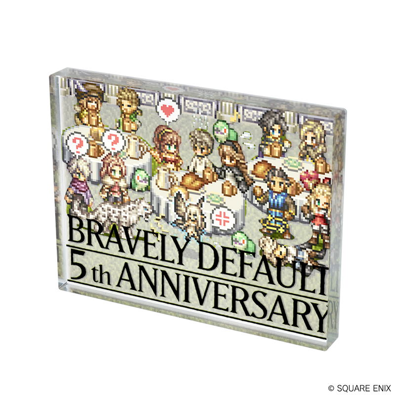 Bravely Default Acrylic Plate Anniversary Illustration (Set Of 9 Pieces) image 6