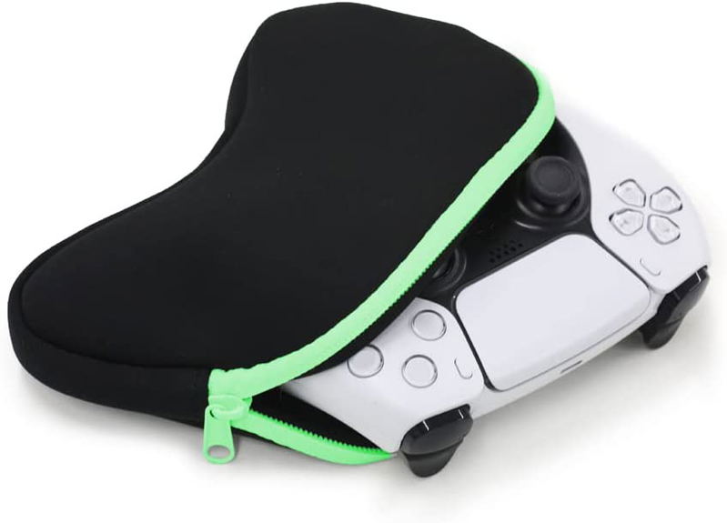 Controller Storage Pouch for PS5 / PS4 / Switch / Xbox (Black x Green) image 2