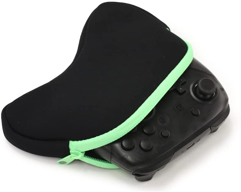 Controller Storage Pouch for PS5 / PS4 / Switch / Xbox (Black x Green) image 3