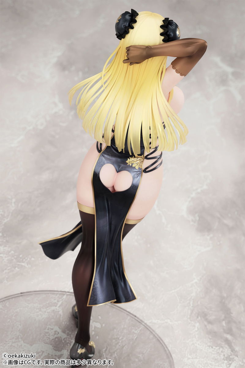 Oekakizuki Original Illustration 1/7 Scale Pre-Painted Figure: China Girl Black Ver. image 10