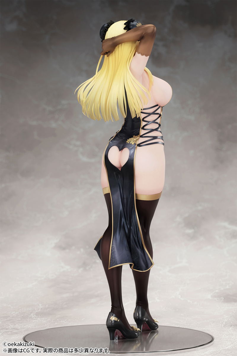 Oekakizuki Original Illustration 1/7 Scale Pre-Painted Figure: China Girl Black Ver. image 4