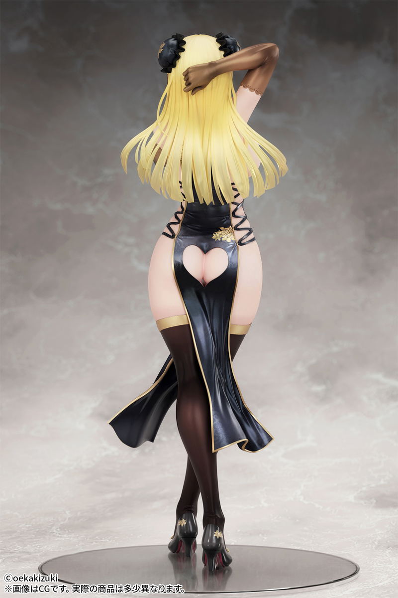 Oekakizuki Original Illustration 1/7 Scale Pre-Painted Figure: China Girl Black Ver. image 5
