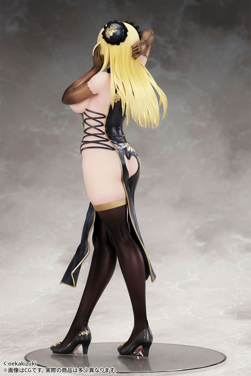 Oekakizuki Original Illustration 1/7 Scale Pre-Painted Figure: China Girl Black Ver. image 6