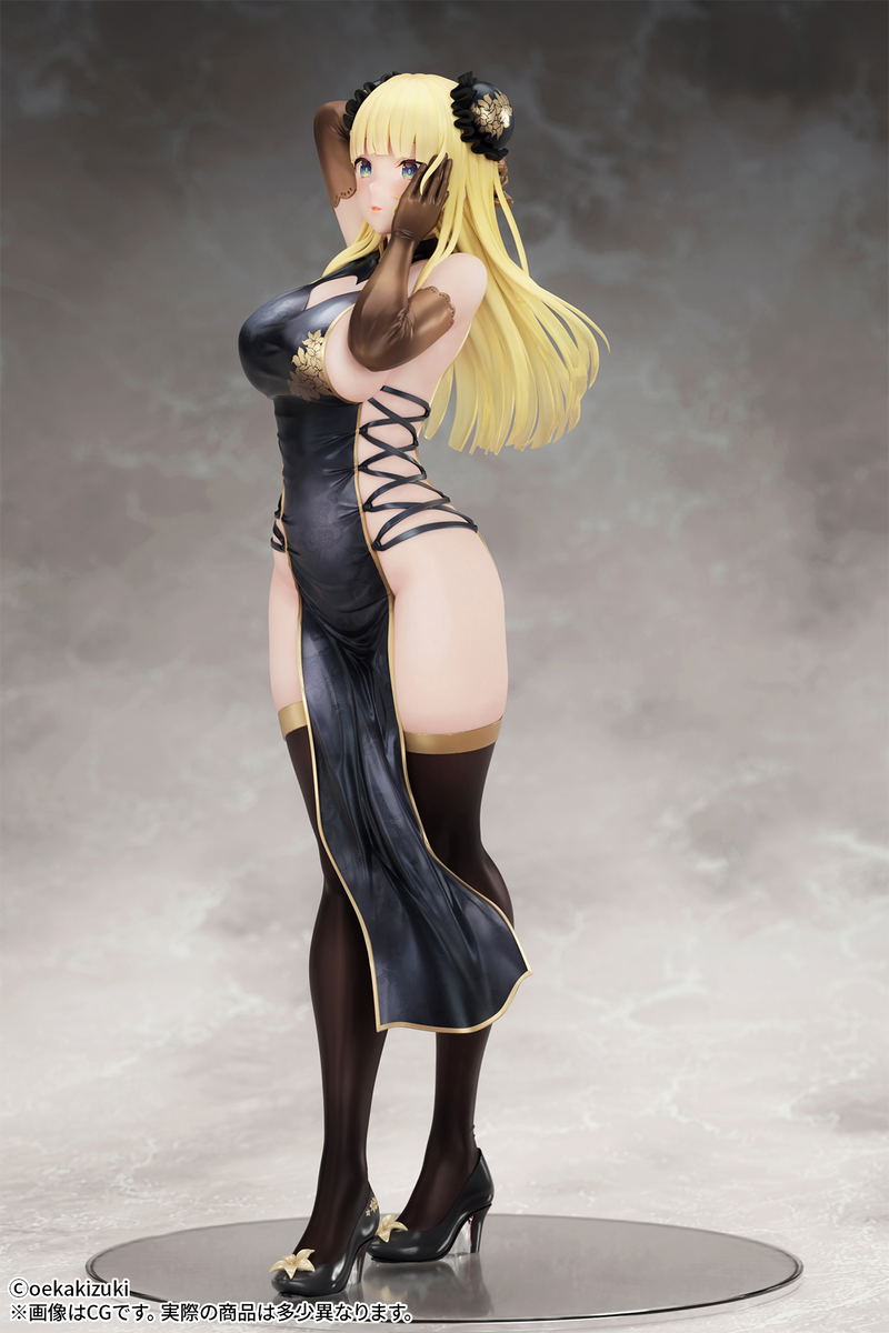 Oekakizuki Original Illustration 1/7 Scale Pre-Painted Figure: China Girl Black Ver. image 7