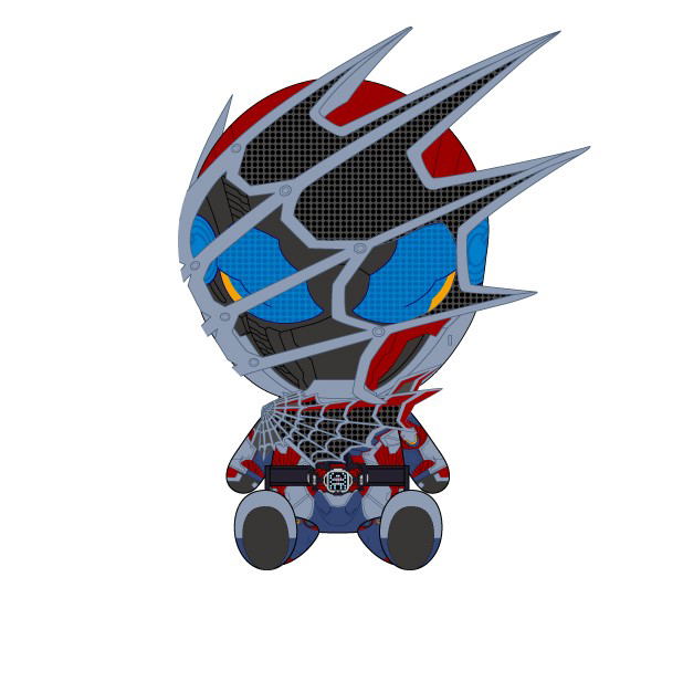 Kamen Rider Revice Chibi Plush: Kamen Rider Demons image 1