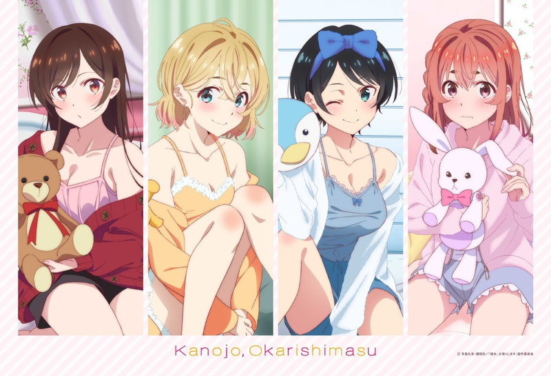 Rent-A-Girlfriend Original Illustration B2 Wall Scroll image 1