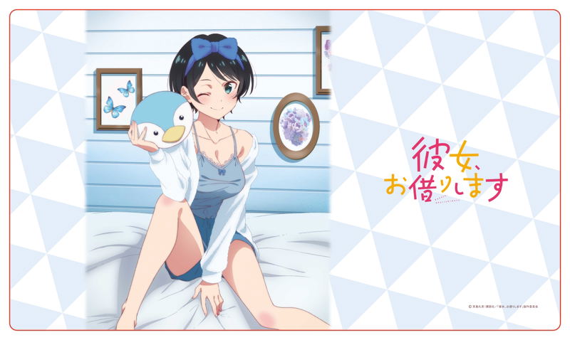Rent-A-Girlfriend Original Illustration Ruka Sarashina Rubber Mat image 1
