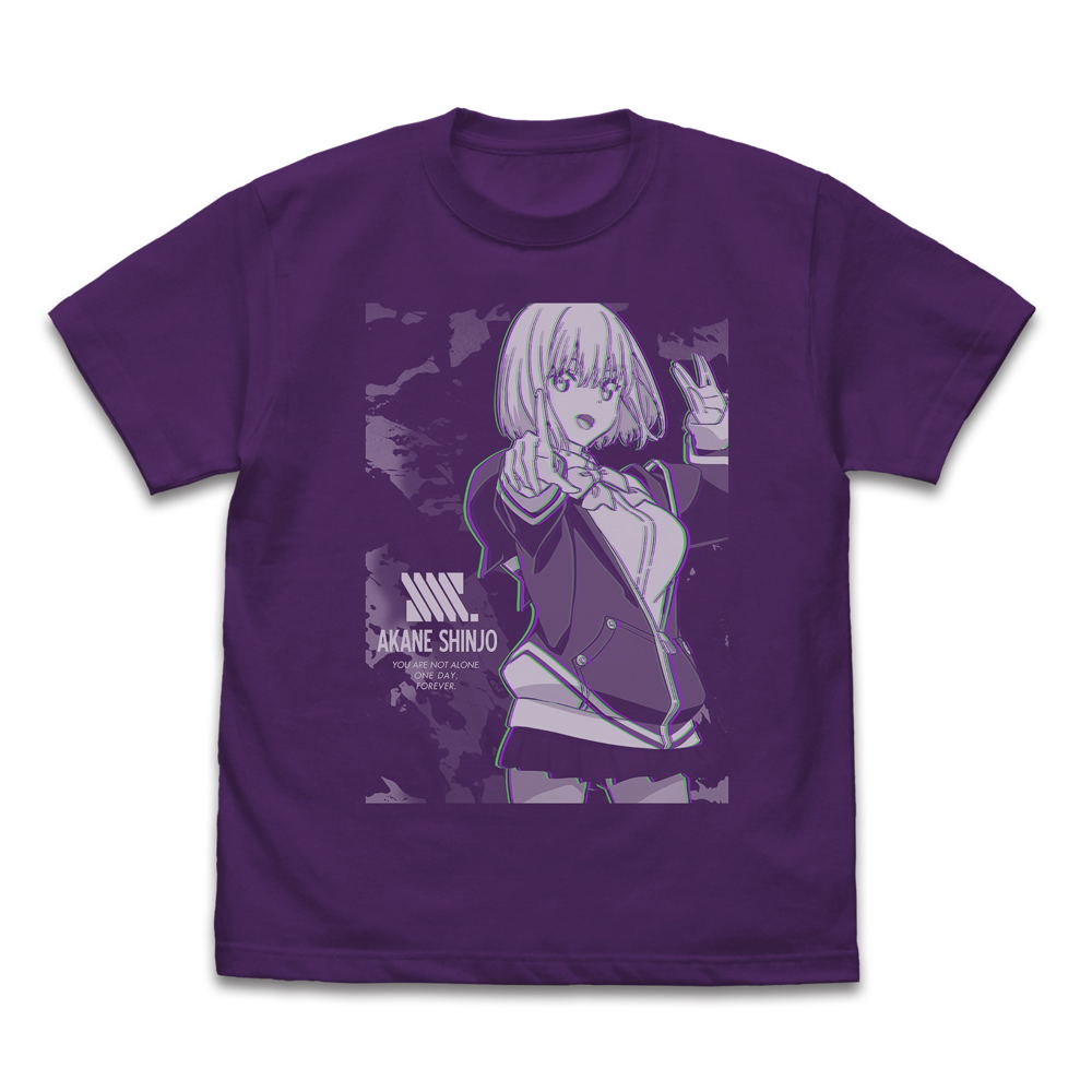 SSSS.GRIDMAN - Akane Shinjo Effect Visual T-shirt Purple (XL Size)