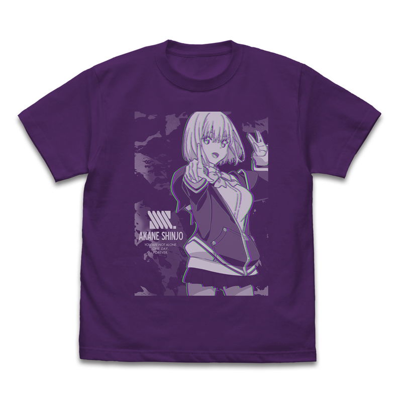 SSSS.GRIDMAN - Akane Shinjo Effect Visual T-shirt Purple (XL Size) image 1