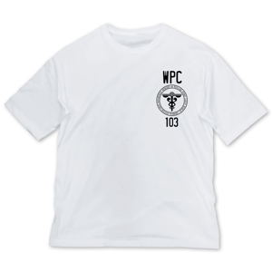 Psycho-Pass 3 - Public Safety Bureau Big Silhouette T-shirt White (XL Size)_