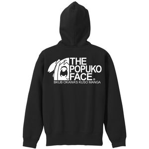 Pop Team Epic - The Popuko Face Zip Hoodie Black (L Size)_