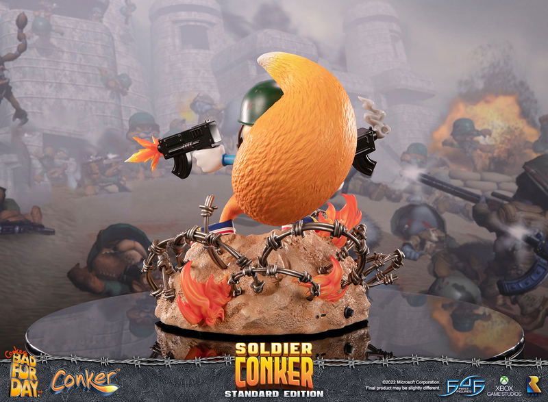 Conker's Bad Fur Day Resin Painted Statue: Soldier Conker [Standard Edition] image 13