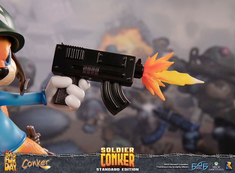 Conker's Bad Fur Day Resin Painted Statue: Soldier Conker [Standard Edition] image 19