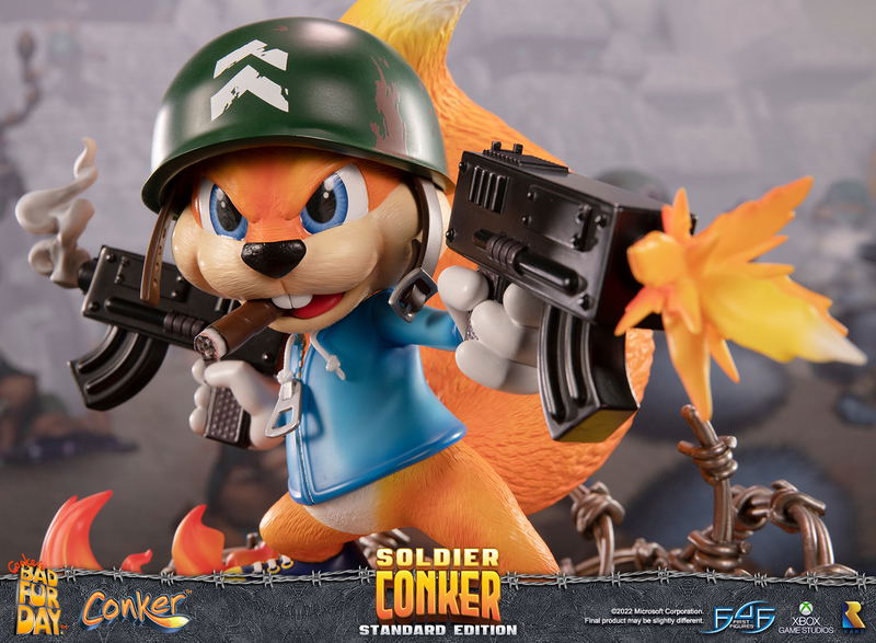 Conker's Bad Fur Day Resin Painted Statue: Soldier Conker [Standard Edition] image 20