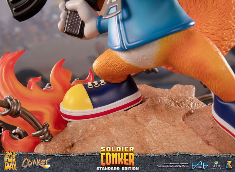 Conker's Bad Fur Day Resin Painted Statue: Soldier Conker [Standard Edition] image 23