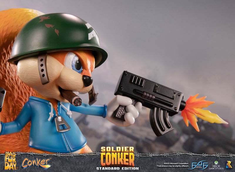 Conker's Bad Fur Day Resin Painted Statue: Soldier Conker [Standard Edition] image 25