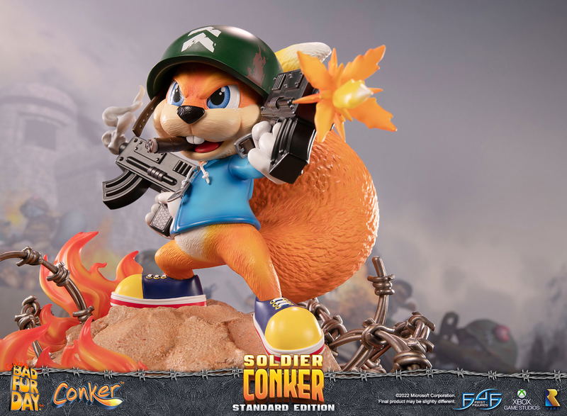 Conker's Bad Fur Day Resin Painted Statue: Soldier Conker [Standard Edition] image 27