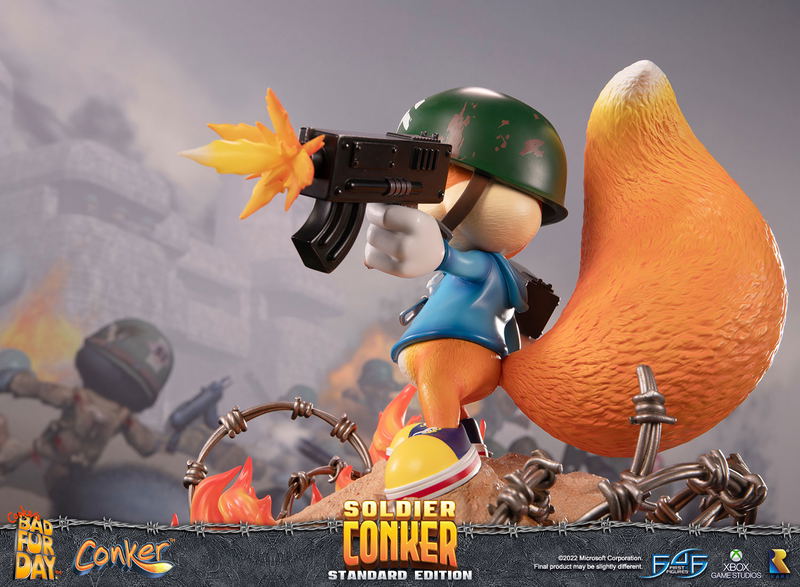 Conker's Bad Fur Day Resin Painted Statue: Soldier Conker [Standard Edition] image 28