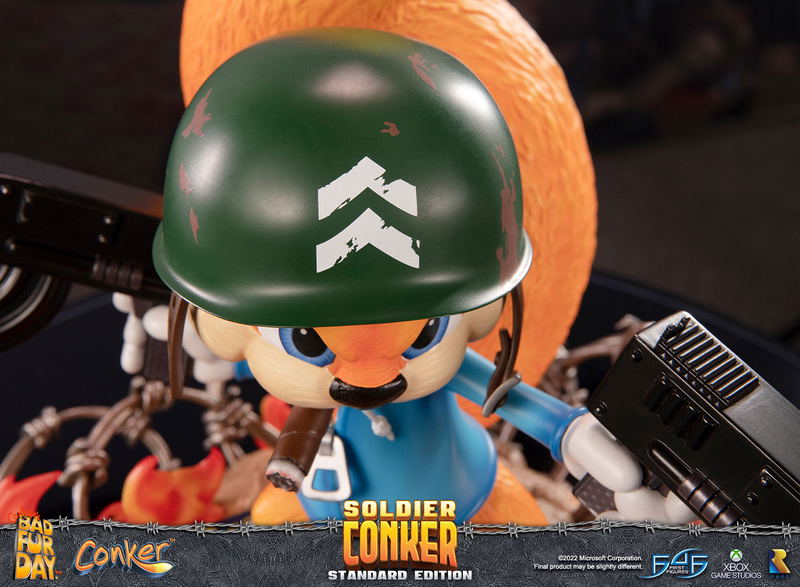 Conker's Bad Fur Day Resin Painted Statue: Soldier Conker [Standard Edition] image 29