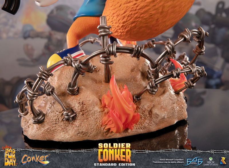 Conker's Bad Fur Day Resin Painted Statue: Soldier Conker [Standard Edition] image 30