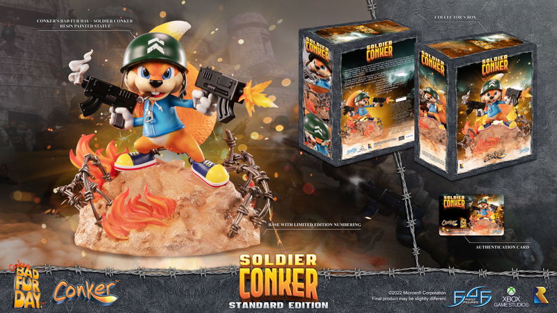 Conker's Bad Fur Day Resin Painted Statue: Soldier Conker [Standard Edition] image 32