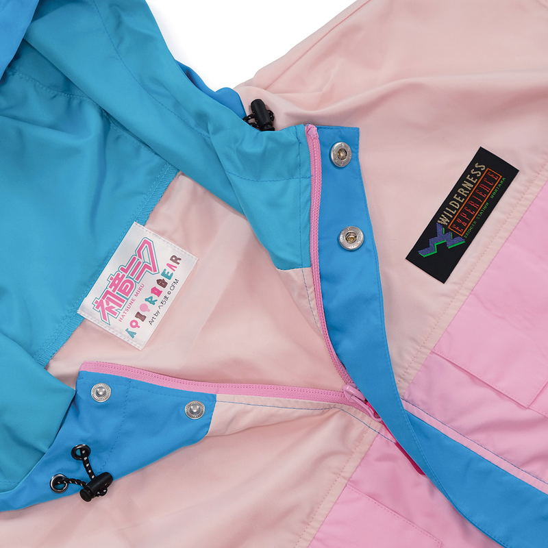 Hatsune Miku x Aozoragear Wilderness Experience Collaboration Packable Shell Hoodie (L Size) image 5