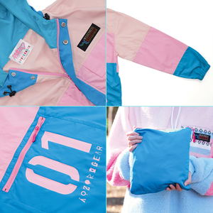 Hatsune Miku x Aozoragear Wilderness Experience Collaboration Packable Shell Hoodie (L Size)_