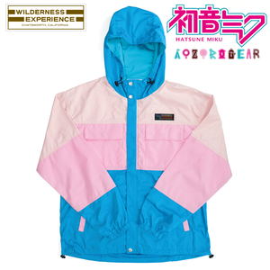 Hatsune Miku x Aozoragear Wilderness Experience Collaboration Packable Shell Hoodie (L Size)_